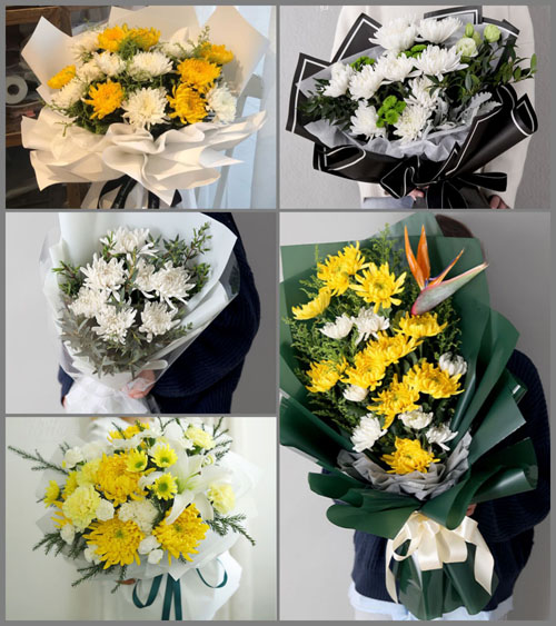 湖南湘潭湘乡市泉塘镇繁育村白事花束代送
